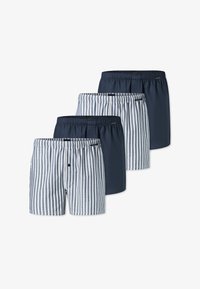 Non selezionato, dunkelblau blau