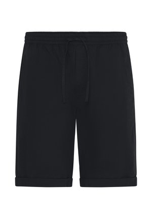 Solid, SDLINAU LINEN MIX - Short - true black