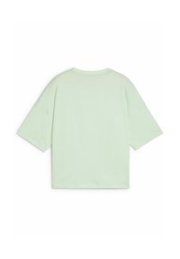 Puma CROPPED LOGO TEE - Marškinėliai su spaudiniu - fresh mint