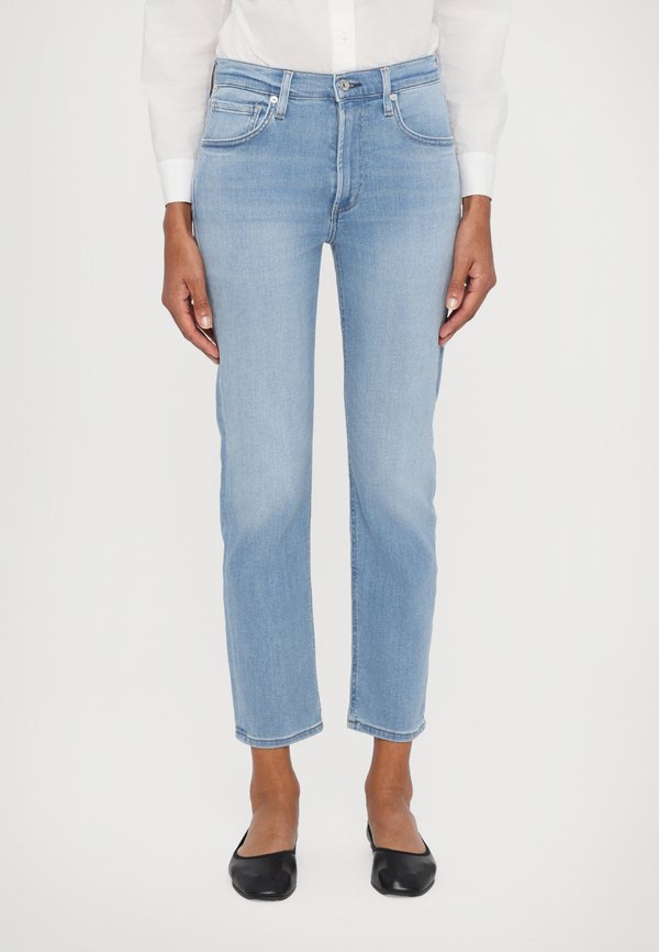 ISOLA CROP SLIM - Slim fit jeans - indigo