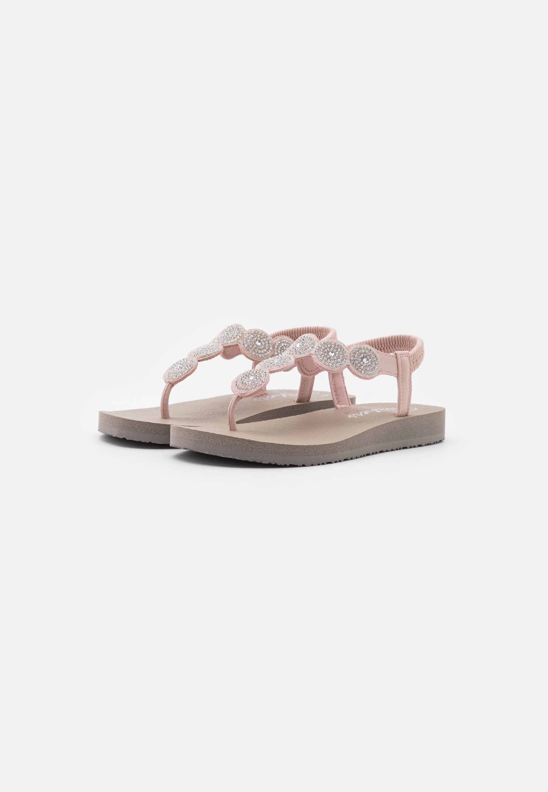 Skechers MEDITATION - Sandalias de dedo - light pink/clear/rosa - Zalando.es