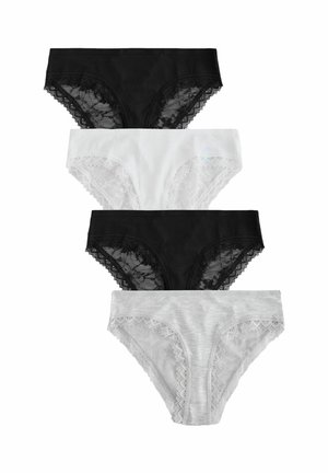 4 PACK - Aluspüksid - black white grey marl