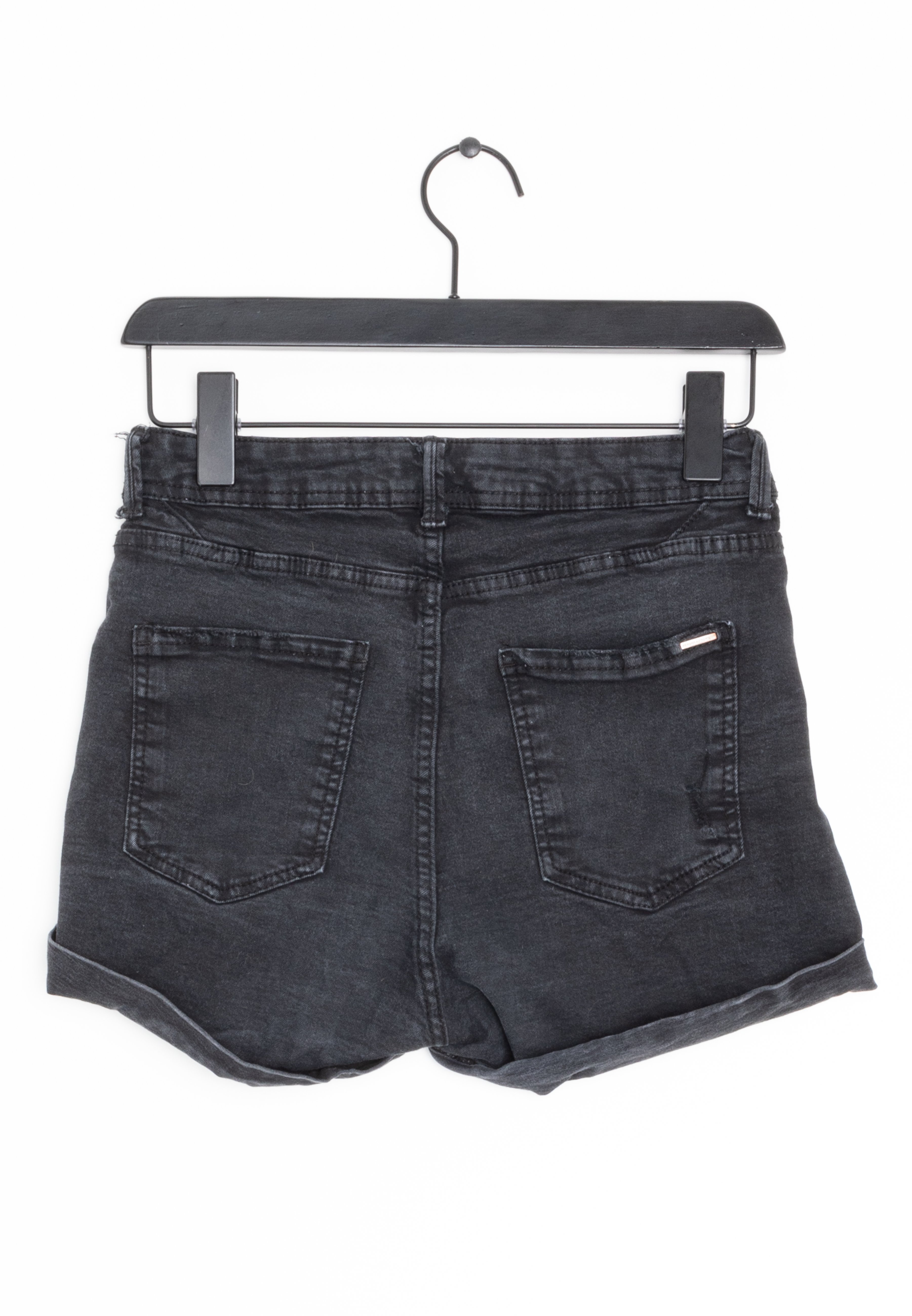 Bershka Shorts vaqueros - black/negro - Zalando.es