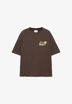 PULL&BEAR, OVERSIZE TOY STORY - T-SHIRT - Nyomott mintás póló - brown