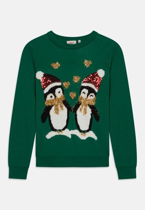 ONLY GIRLS KOGXMAS HAPPY - Strickpullover - green jacket