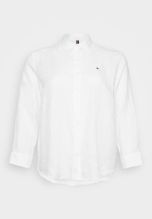 Tommy Hilfiger Curve RELAXED SHIRT - Užsagstoma palaidinė - optic white