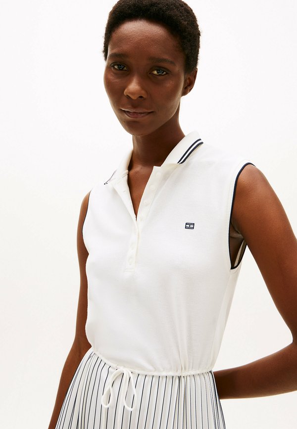 PLEATED SLEEVELESS  - Blusenkleid - ecru