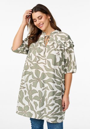 Tuniek - oil green grap aop