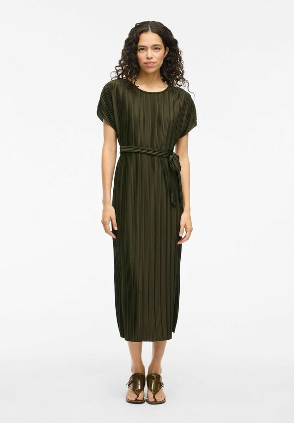 MIDI TAHLIA KURZÄRMELIGES - Jerseykleid - deep depths