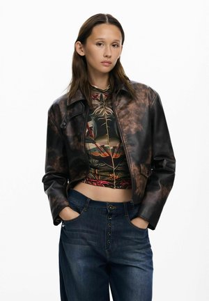 TIE-DYE - Keinonahkatakki - beige