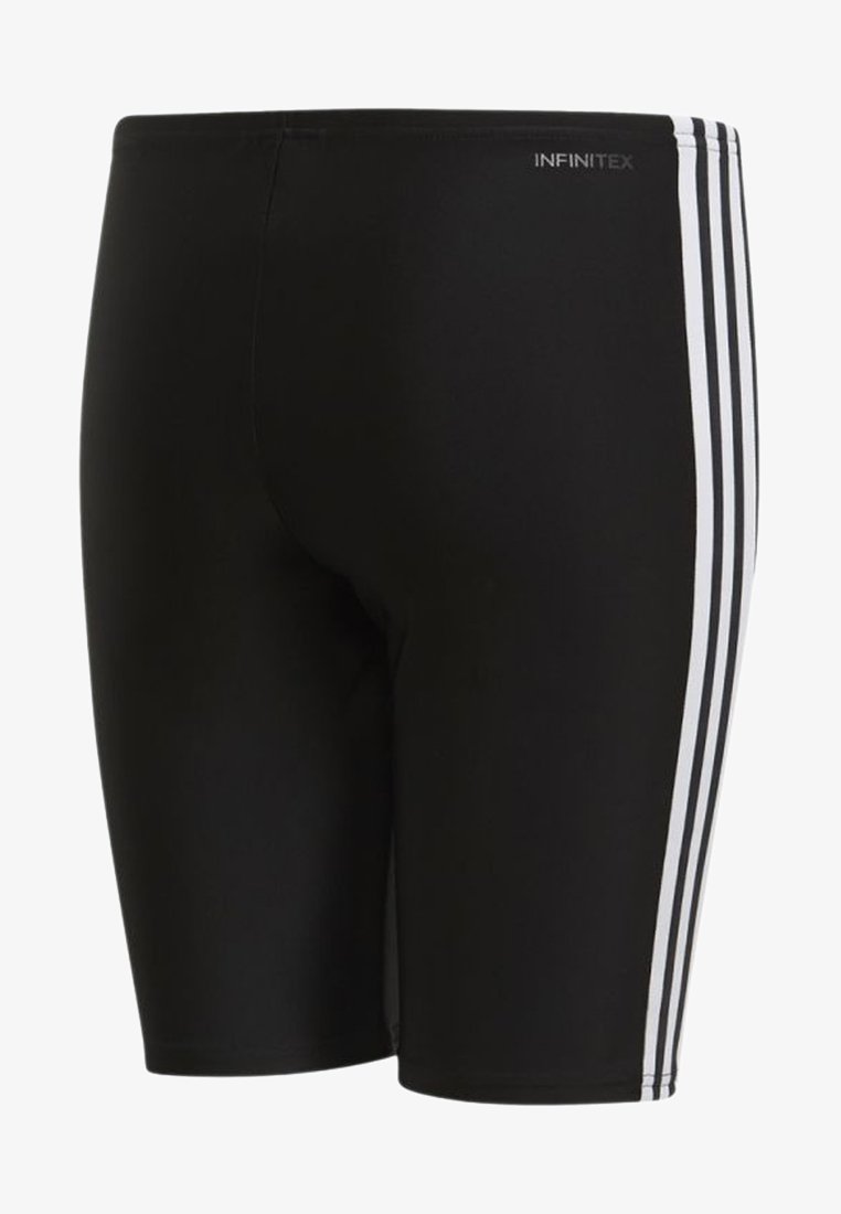 adidas Performance FIT 3 STRIPES PRIMEBLUE SWIM REGULAR JAMMER - Zwembroek - black/white