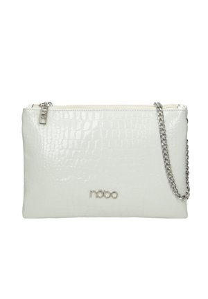 Nobo LAKIEROWANE CROCO - Clutch - biały