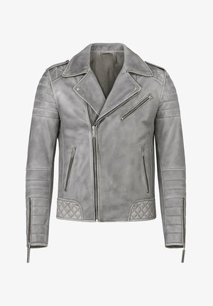 CYCAS D'OR JORDAN PERFECTO - Giacca di pelle - moon grey