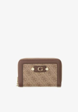 Guess, GUESS COMPAGNON LINDSEY MEDIUM LATTE LOGO - Portefeuille - latte logo