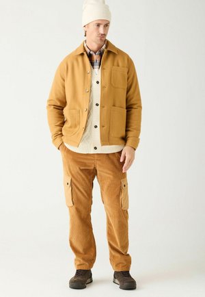 KnowledgeCotton Apparel, FIG CORDUROY. - Карго панталони - apple cinnamon