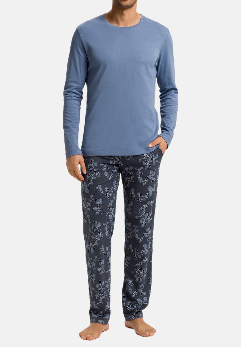 Hanro NIGHT DAY SET - Pyžamová sada - aqua ink leaves