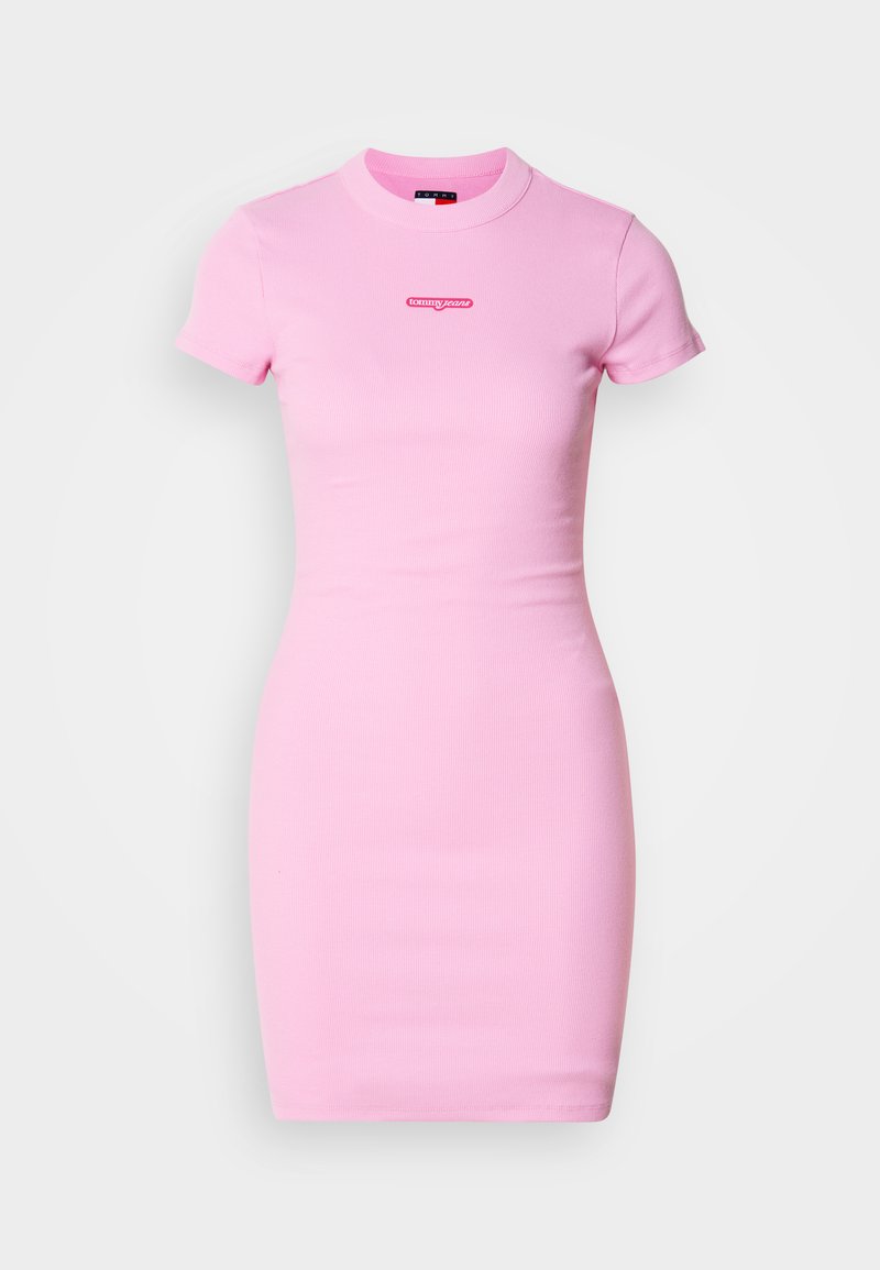 Tommy Jeans Jerseyjurk donkerroze