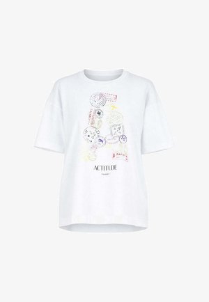 TWINSET, T-SHIRT DONNA - T-shirt con stampa - bianco