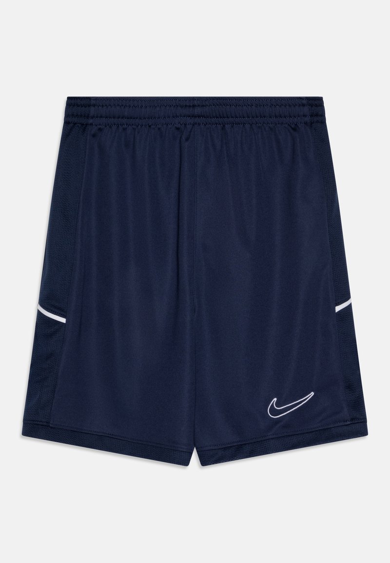 Laivaston urheilushortsit, jotka on valmistettu kevyestä kankaasta. Shortsien vyötäröllä on joustava vyö ja sivuilla valkoiset korostusraidat. Nike-logo on esillä.