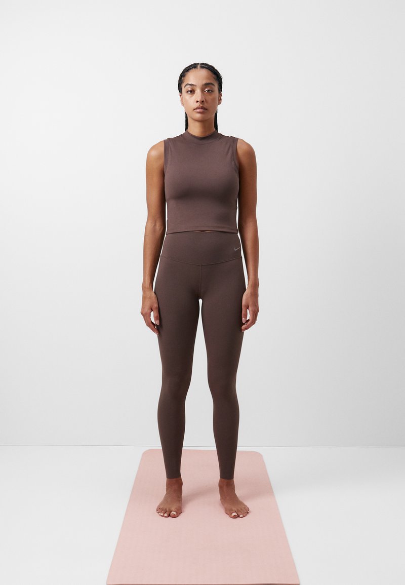 Nike Performance - ONE CAPSULE MOCK TANK - Topp - baroque brown, Suurenda