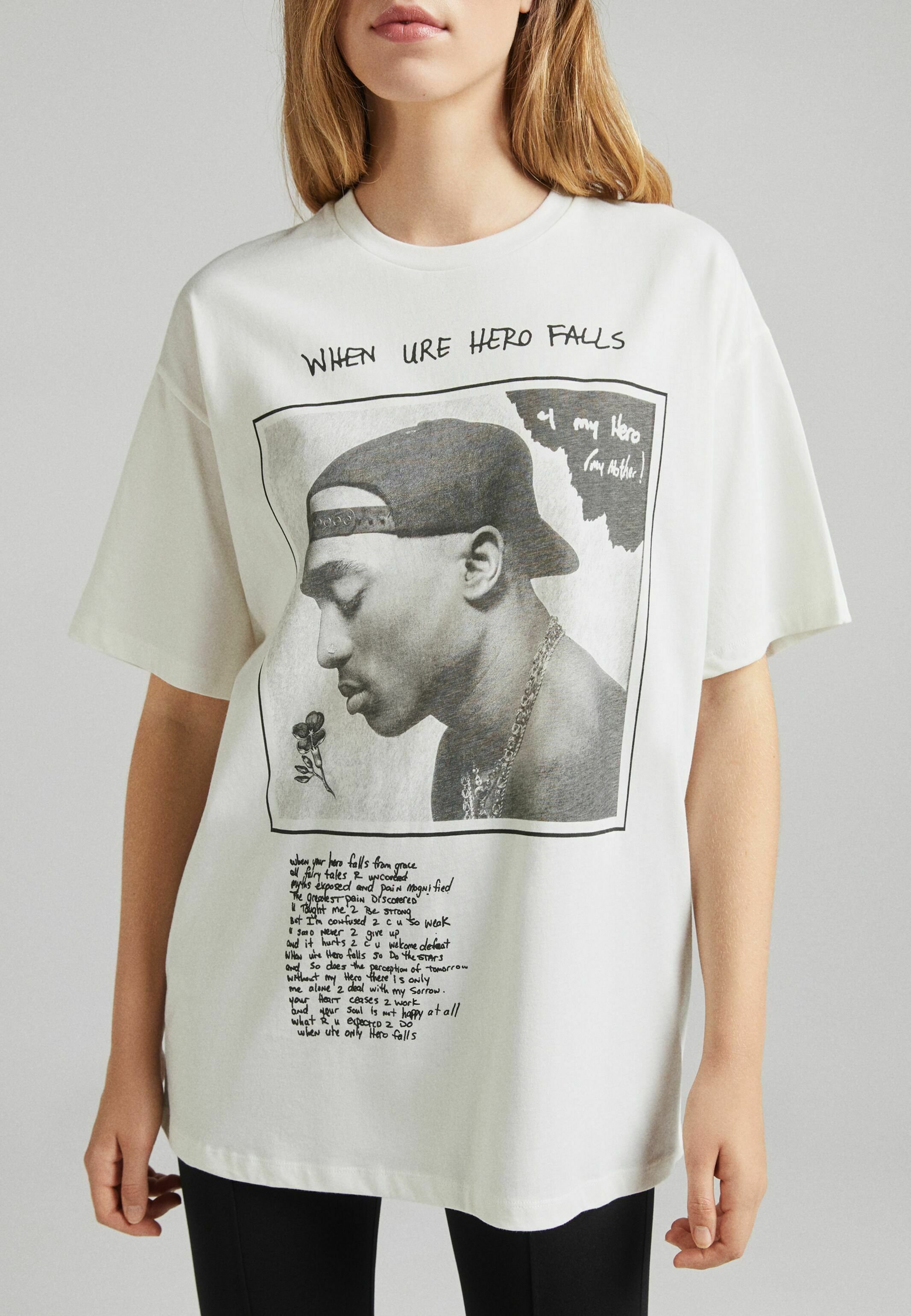 2pac t shirt bershka - stoprestremember 