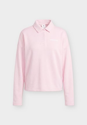 adidas Sportswear, ESSENTIALS LINEAR POLO - Sweatshirt - clear pink/white