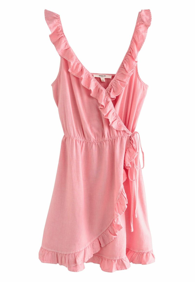Next MINI WRAP SUMMER REGULAR FIT - Freizeitkleid - washed pink