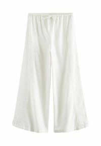 Next EMBROIDERED WIDE LEG  TALL - REGULAR FIT - Bukser - white