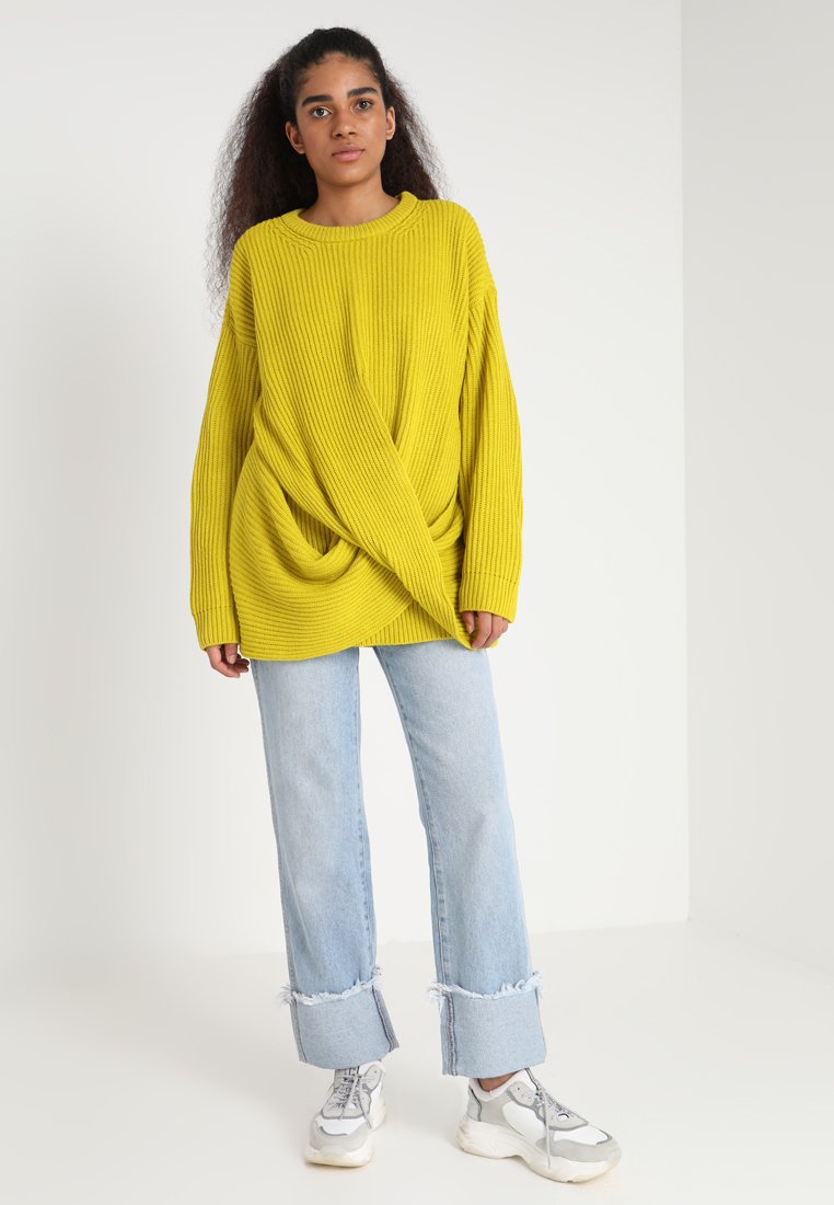 Damen Strickjacken | Urban Classics LADIES WRAPPED Strickpullover lemonmustard/gelb - MR08584 Damen Strickjacken | Urban Classics LADIES WRAPPED Strickpullover lemonmustard/gelb - MR08584
