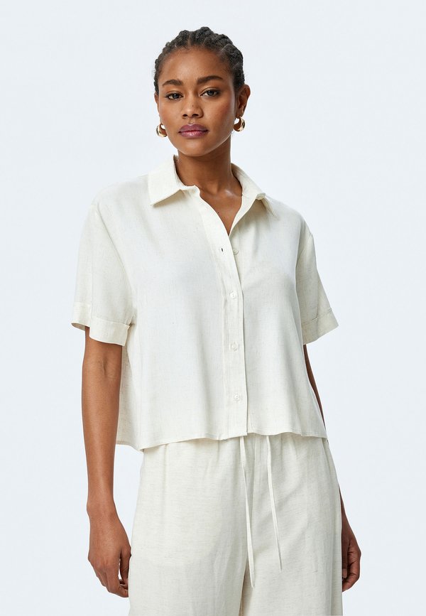 Hemdbluse - beige
