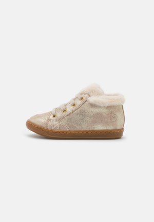 BOUBA ZIP - Lauflernschuh - platine/offwhite