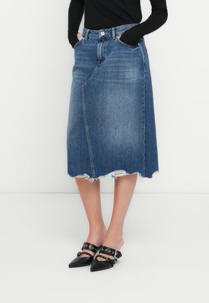 GADELE - Fustă denim - medium blue