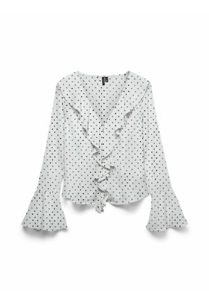 Vero Moda, BLOUSE VMWILLOW TOP - Blúzka - snow white