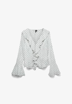 Vero Moda, BLOUSE VMWILLOW TOP - Blúzka - snow white