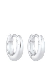 Svari sudraba riņķi ar gludu, apaļu dizainu. Atzīmēti ar "925", kas norāda uz augstas kvalitātes sudraba saturu. Izmērs ir kompakts un elegants.