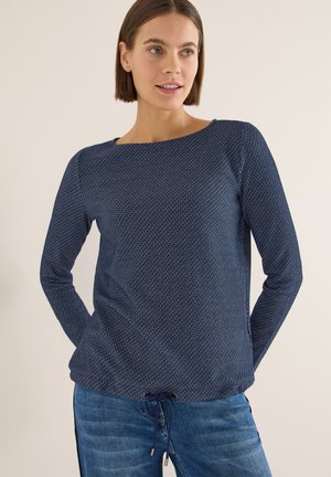 TWO-TONE STRUKTUR - Longsleeve - blau