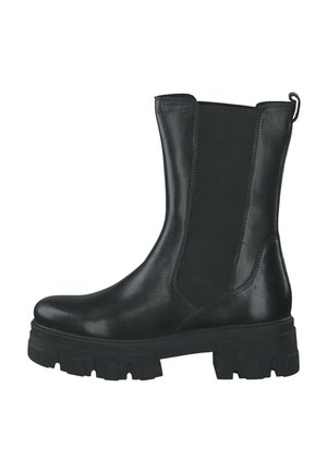 Platform ankle boots - black