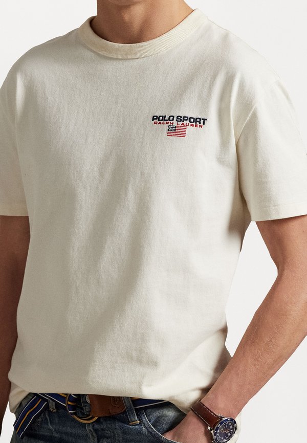 SHORT SLEEVE UNISEX - Basic T-shirt - clubhouse cream2