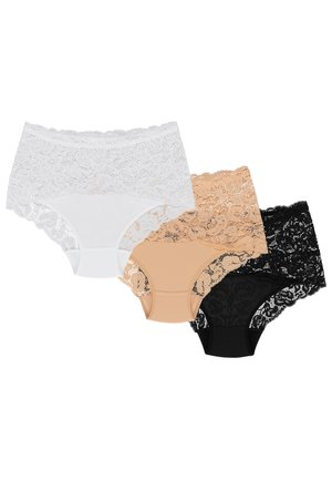 3 PACK - Slip - beige white black