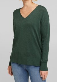 Esprit Strickpullover - dark green