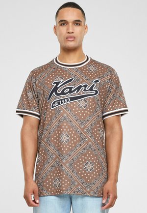 Karl Kani VARSITY PAISLEY - Print T-shirt - brown