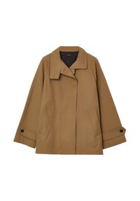 CON COLLO ALTO - Manteau court - kaki