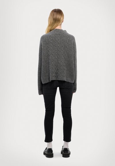 Filippa K MIKA BRAID SWEATER - Striktrøje - mid grey m