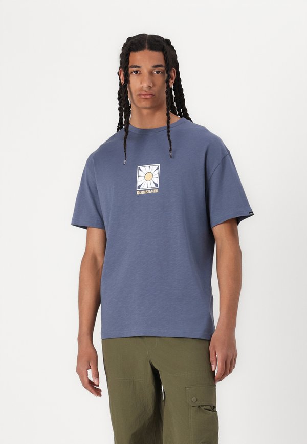 BLOOMY TEE UNISEX - Print T-shirt - vintage indigo