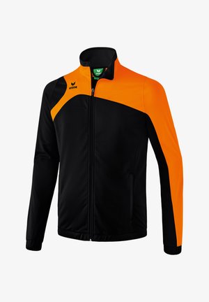 Training jacket - schwarZ/orange