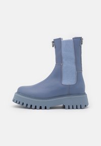 Não selecionado, retro blue