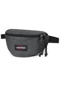 Sort og grå Eastpak talje rem lavet af slidstærkt stof, rund form med lynlåslukning, prydet med et logo-patch og justerbar rem.