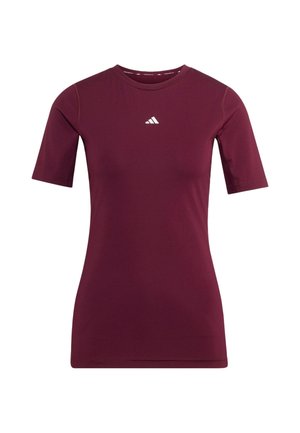 adidas Performance, TECHFIT TRAINING T-SHIRT - Basic T-shirt - maroon
