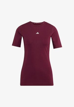 adidas Performance, TECHFIT TRAINING T-SHIRT - T-shirts basic - maroon