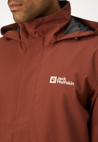 Jack Wolfskin TRAILTIME - Regnjakke / vandafvisende jakker - hot choc